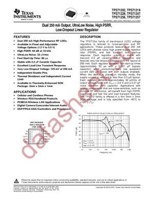 TPS71202DRCT datasheet  